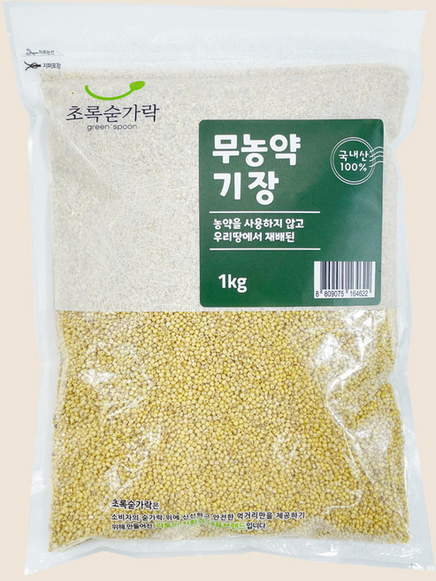 초록숟가락 기장쌀, 1개, 1kg