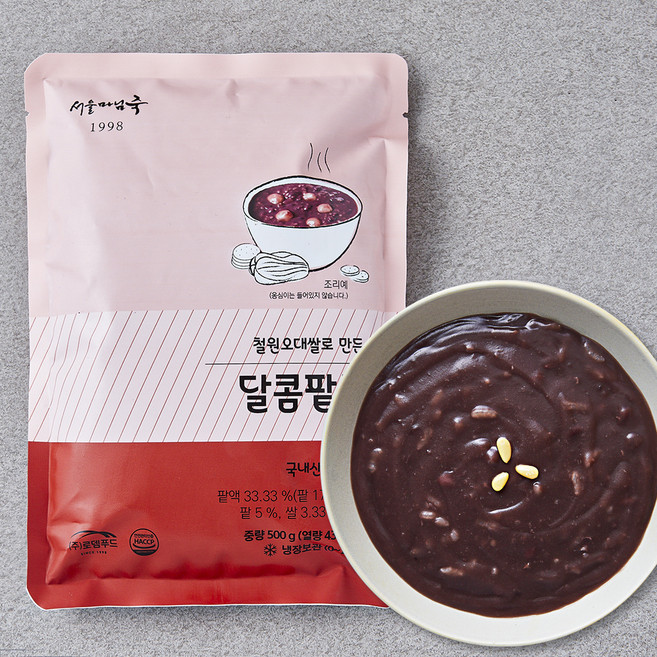 서울마님죽 달콤팥죽 (냉장), 500g, 1개