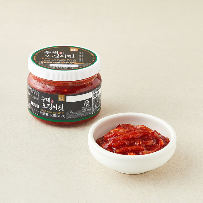 반찬단지 수제 오징어젓, 350g, 1개