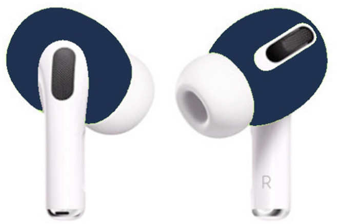 누아트 에어팟 프로 실리콘 이어캡, 네이비, 1개