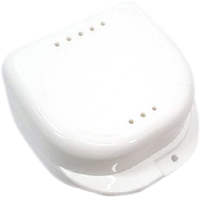 교정장치 스플린트 보관 리테이너 케이스 대, 화이트, 1개