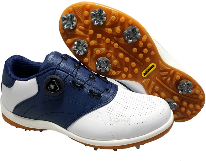 로카버 남성용 가죽 다이얼 스파이크 골프화 켈루스