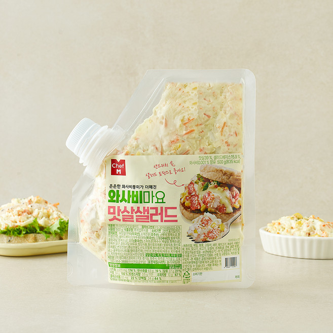 쉐프엠 와사비마요 맛살 샐러드, 500g, 1개