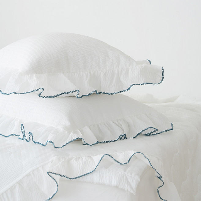 그래이불 고슬고슬 아이스 인견 시어서커 프릴 베개커버