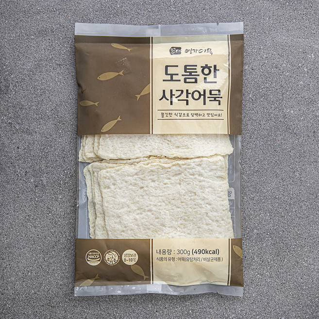 영자어묵 밀가루 0% 도톰한 사각어묵, 300g, 1개