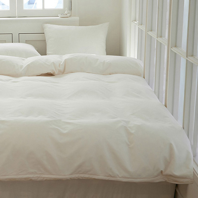쉬즈홈 국내산 사계절 호텔식 이불커버, 애프터 아이보리