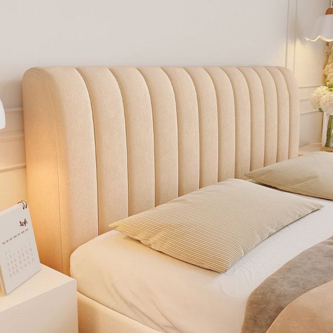 JLIFE Rudy 棉質絎縫床頭罩, 棕色