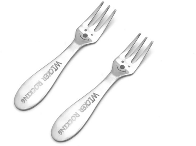 윙커 스텐 미니 티 포크, 2개