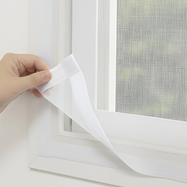 알뜨리 벨크로 방충망 화이트, 1개