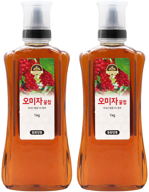 동화양봉 오미자꿀청, 1kg, 1개입, 2개