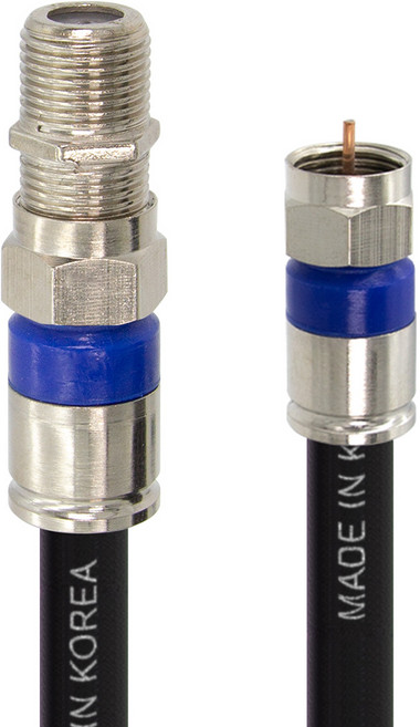 솔탑 국산 고급형 RF 안테나 블랙 연장 TV 동축 수제작 케이블 20M, SOLTOP-1102, 1개