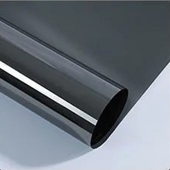 러블리팜 시트메이트 사생활 보호 열차단 은반사 쏠라필름 창문용 시트지, 블랙실버