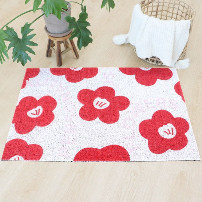 플레노 현관 출입구 미끄럼 방지 코일매트 S, 1개, 비비드