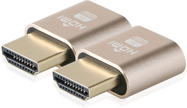 MYBESTFRIEND HDMI 虛擬插頭 4K 60Hz 2入, MBF-HPC01