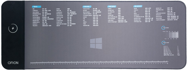 오피온 15W 고속 무선 충전 퀵셀 패드 pro, 윈도우 단축키 프린팅, 1개
