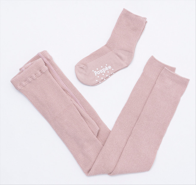 위삭스앤파파맘 유아동 잔골지 양말 + 타이즈 2p 세트