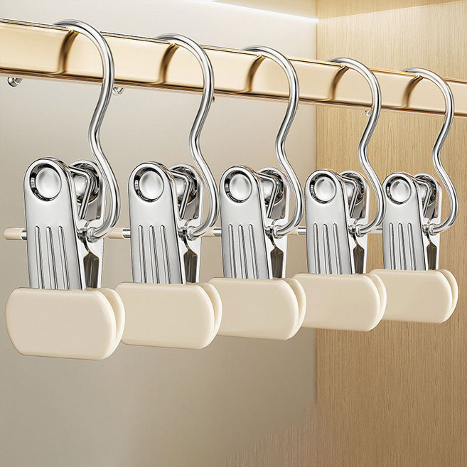 미누네 집게 옷걸이 와이드버전, 화이트, 10개