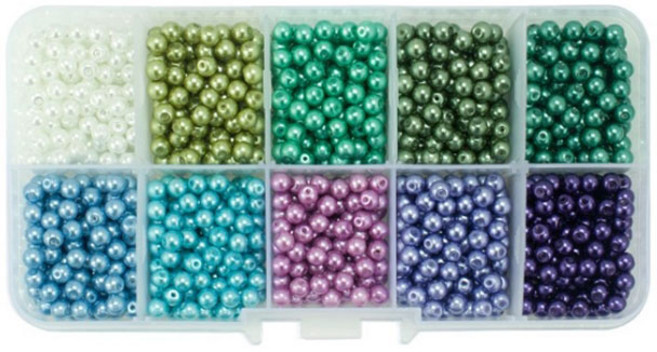 알로데 컬러풀 옥구슬 비즈 DIY 세트, TYPE 05 4mm, 1세트