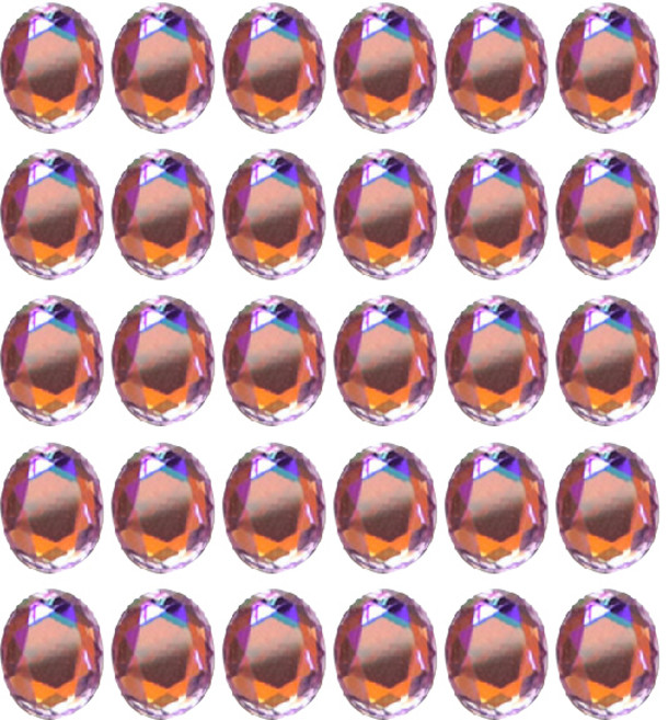 골드루쓰 스페셜오발 네일파츠, 오로라퍼플, 30개