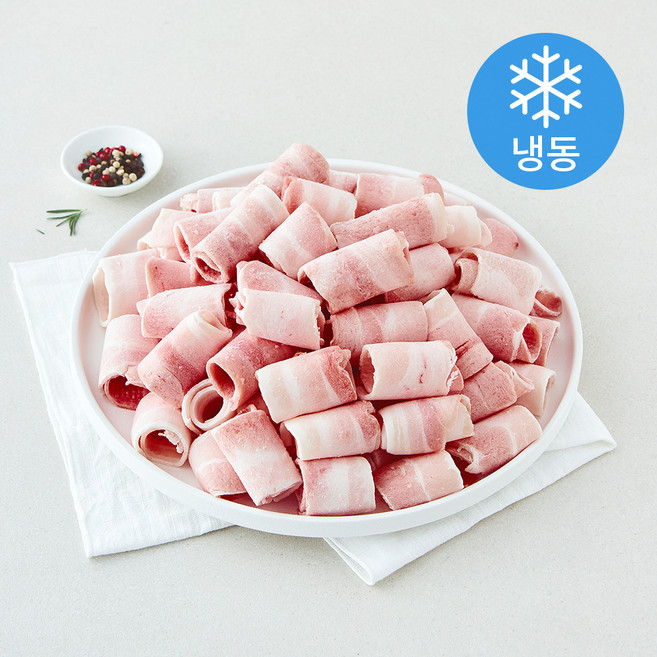 스페인산 대패 삼겹살 바로 구이용 (냉동), 1개, 1kg