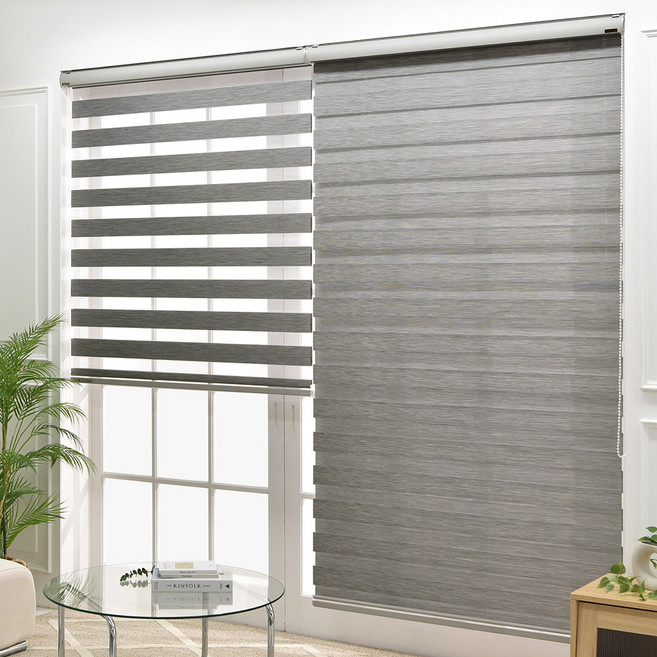 아라크네 우드룩 콤비블라인드 롤스크린 거실형