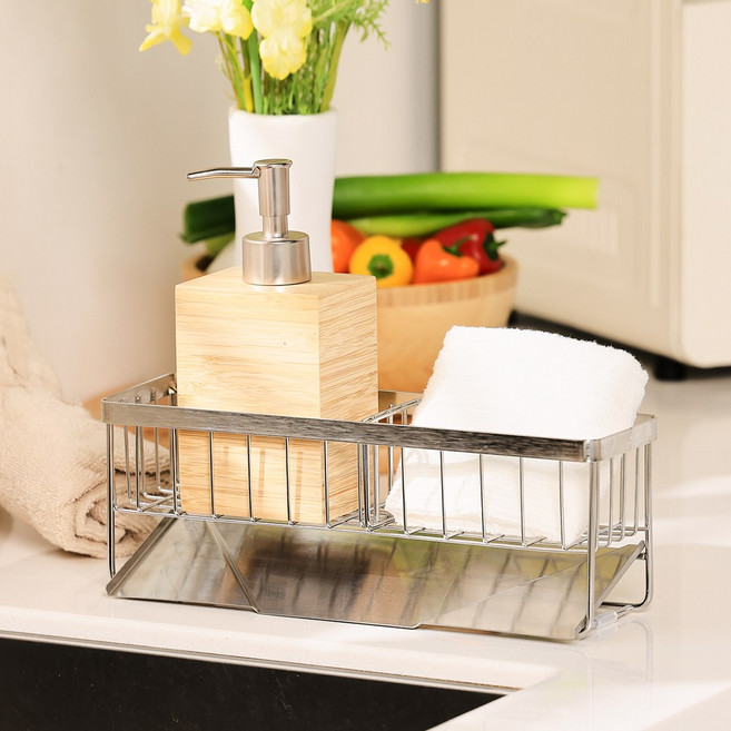 공감스토어 올스텐 304 수세미거치대 와이드형, 실버, 1개