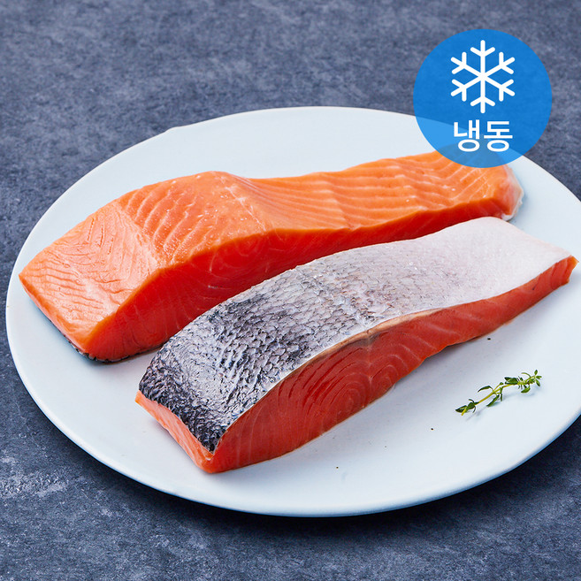 코호은연어 순살 스테이크 2개입 (냉동), 1개, 600g