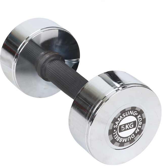 아리프 크롬 도금 덤벨, 5kg, 1개