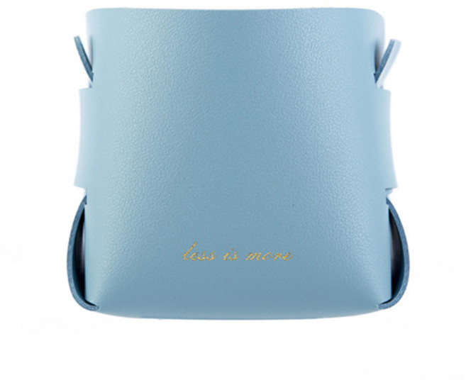 빛나라마켓 데스크탑 북유럽 방수 가죽 펜 홀더, 블루, 1개