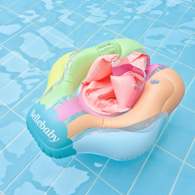 벨베이비 유아용 보행기 튜브, 레인보우, 1개