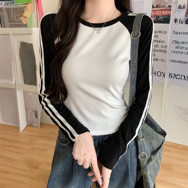 LUNA GIRL 女款 Runple 撞色拉格蘭T恤 L25SPT121902