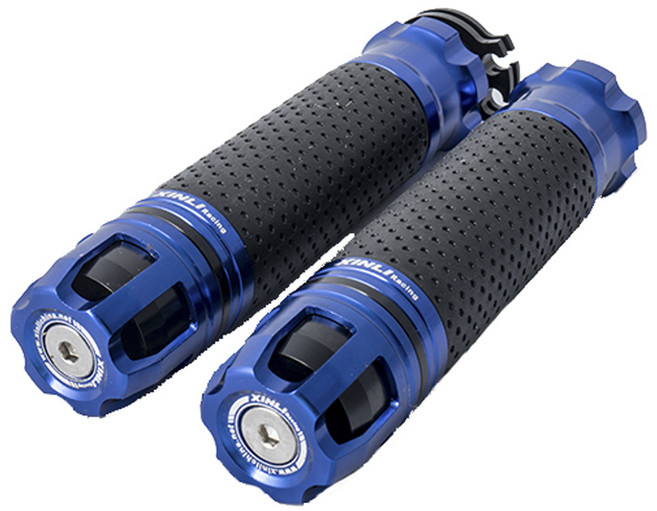 트리컴퍼니 오토바이 핸들그립, 블루, 1개