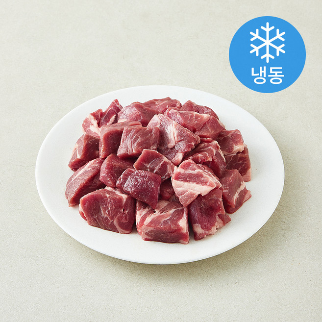 초램 클레식 양어깨살 큐브 (냉동), 1kg, 1개