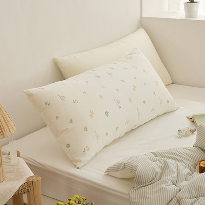 쉬즈홈 순면 등쿠션 솜포함, 달링 아이보리