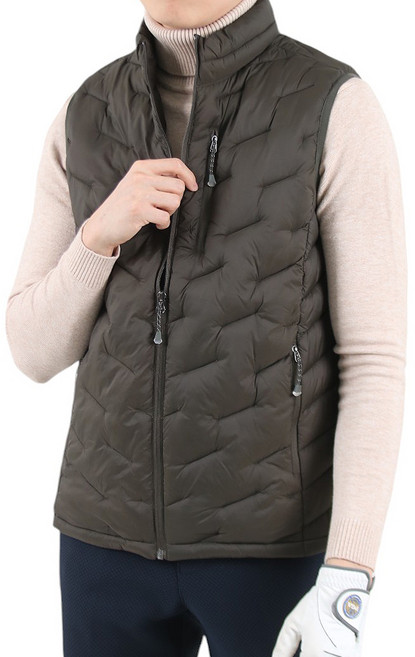 보이투맨 남성용 아이언 워터프루프 경량 패딩조끼 YHSM334