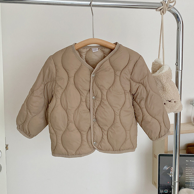 구름결 퀼팅 경량패딩