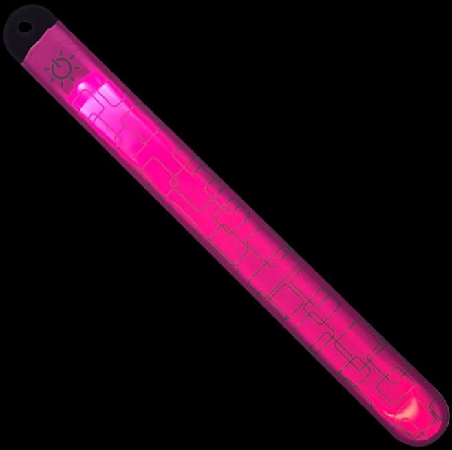 TREX LED夜間安全慢跑臂帶, 粉紅色, 1個