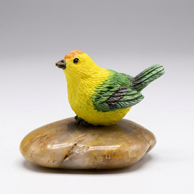 몰투데이 정원 온기 꾸미기 장식품 조형 그린 버드, 혼합색상