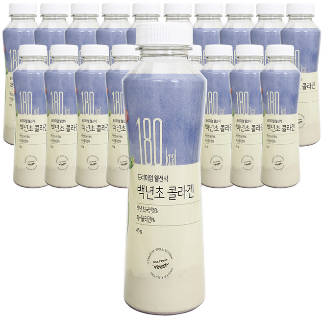 삼성웰스토리 프리미엄 웰선식 백년초 콜라겐, 20개, 45g