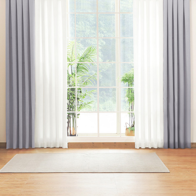 더자리 핀형 암막커튼 2p