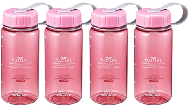 락앤락 비스프리 에코슬림물병, LPIK, 400ml, 4개 - 쿠팡