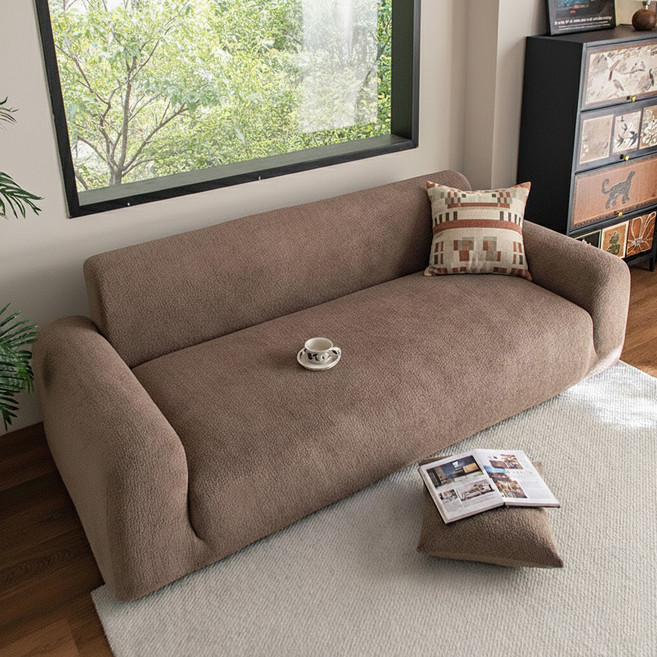 러빙랩 플랙시아 고탄력 만능 쇼파커버, 커피, 1개