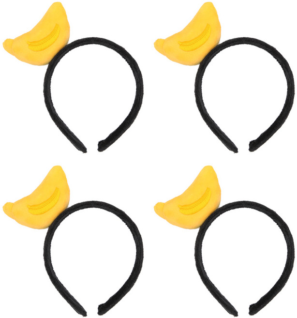 리빙다 과일 머리띠, 바나나, 4개