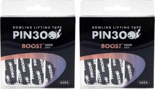 핀300 중약지 실리콘 리프팅 볼링 테이프, 블랙, 2개