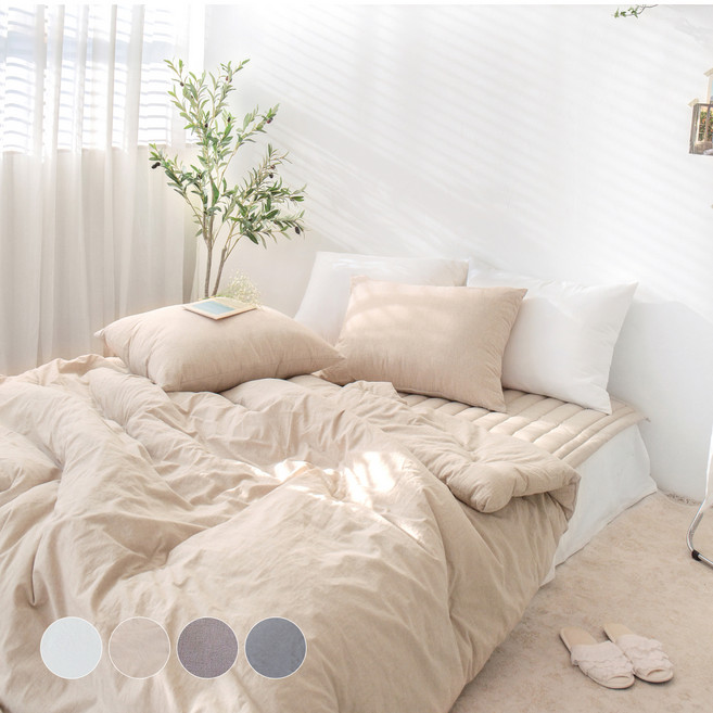 그래이불 국내 제조 순수 오가닉 퓨어워싱 코튼 간절기 여름 차렵이불