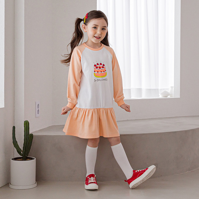 릴리푸리 여아용 체리케익 원피스