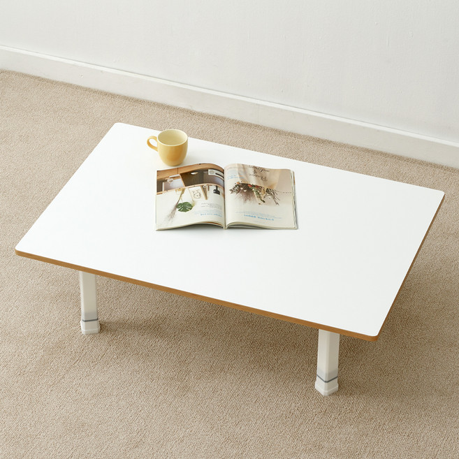 예다움 LPM 사각 높이조절 접이식 밥상, 화이트버치