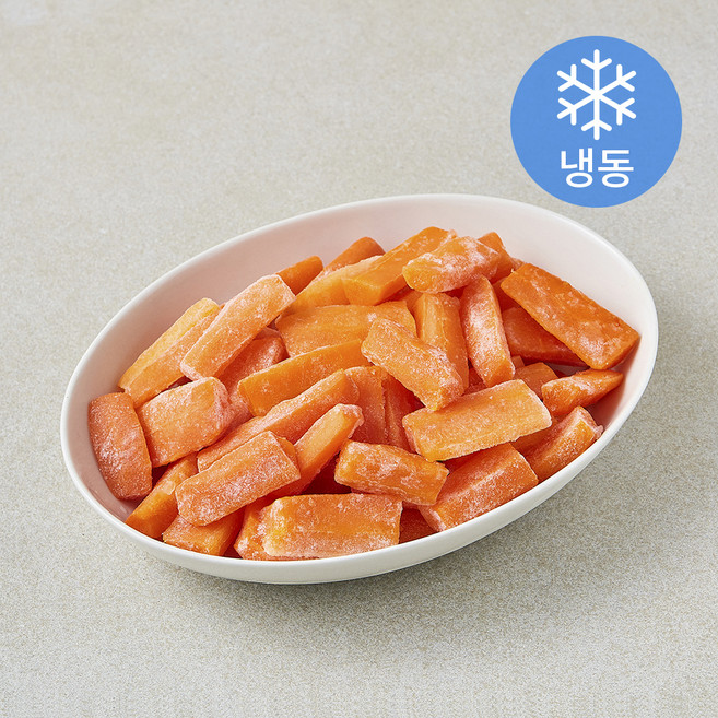프로즌프레시 제주 자연이 정성껏 키워 찐 구좌당근 (냉동), 1개, 700g