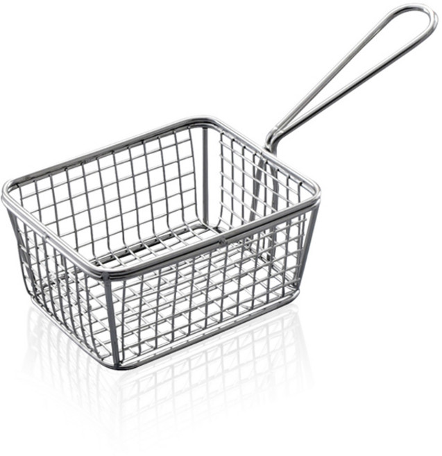 이딜리 미니 튀김 바스켓 사각 소, 1개