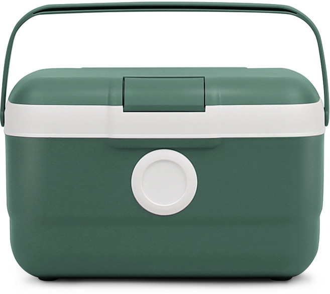 올리빙 도트 캠핑용 아이스박스, 모스그린, 21L